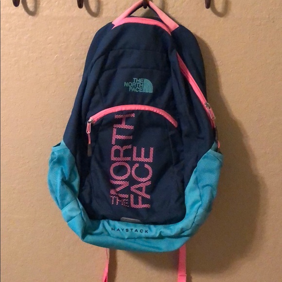 The North Face Handbags - The North Face backpack in Turquoise and Pink